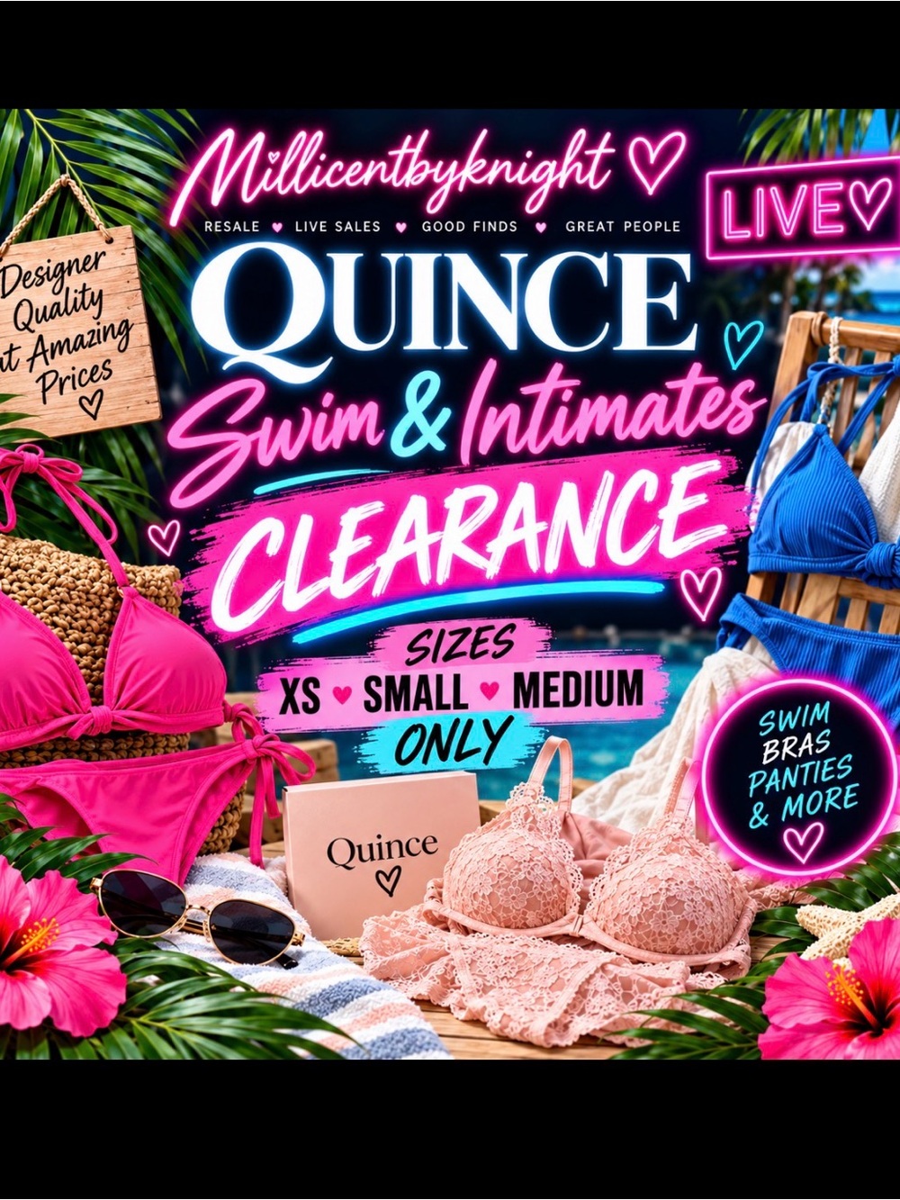 Quince live show inventory